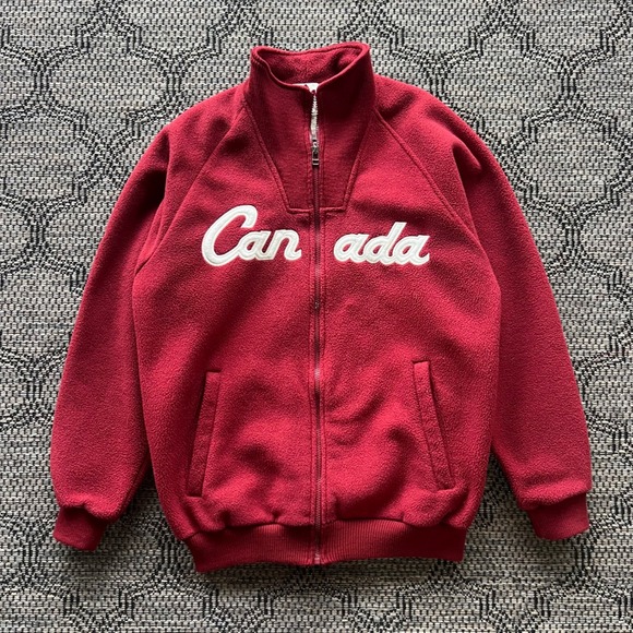 Roots Other - Vintage Roots Sweater Mens XS Red Fleece Salt Lake Olympics Canada Zip 2002 Y2K